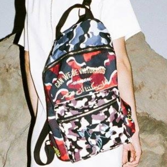Nafsika Skourti Handbags - Nafsika Skourti multi color camo festival Bag